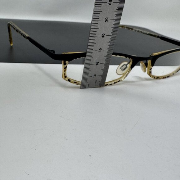 Jean Lafont Eyeglasses Rococo 017 black Leopard Signature Print  50 [] 20-140 - Picture 11 of 16